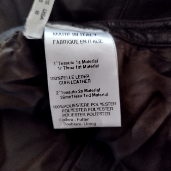 GENNY butterysoft Italian Leather Straight Leg Pants Runway '93 Sz 8 - Picture 10 of 14